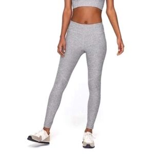 OUTDOOR VOICES space dye gray high rise Warmup leggings S